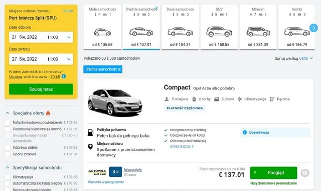Zdjęcie Ile kosztuje wynajem samochodu na tydzień? Sprawdź, by zaoszczędzić