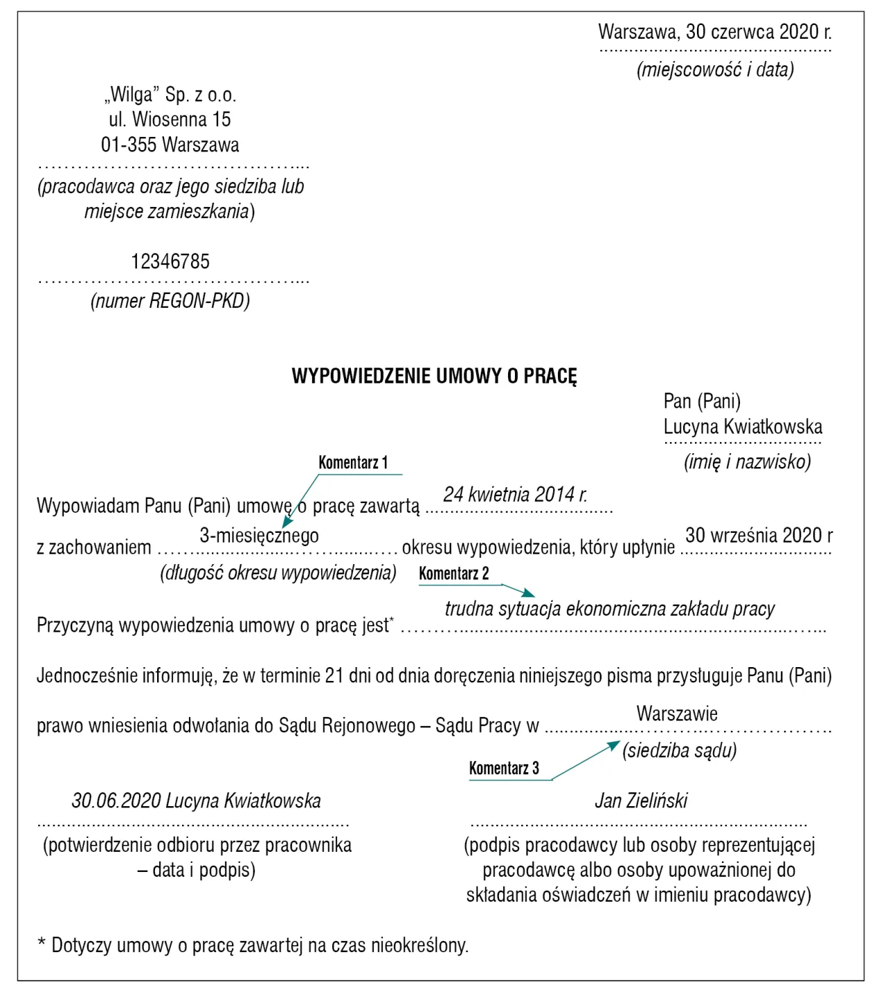 Zdjęcie Jak profesjonalnie podać powód wypowiedzenia umowy o pracę