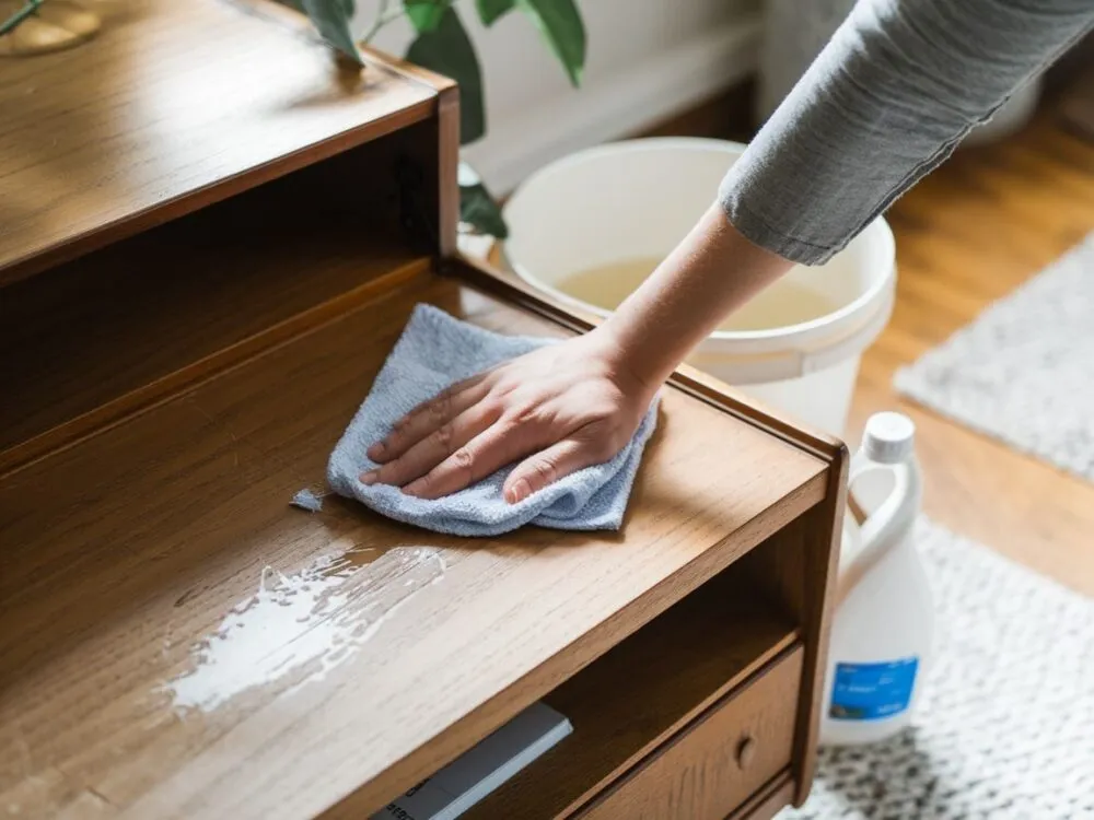 Zdjęcie Skuteczne sposoby czym zmyć farbę do włosów z mebli: 6 domowych metod