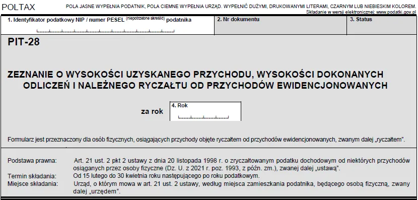 Zdjęcie Rozliczanie PIT 28 do kiedy? Sprawdź, aby uniknąć kłopotów z fiskusem