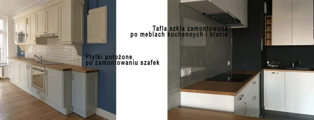 Zdjęcie Kiedy kłaść płytki między szafkami w kuchni, aby uniknąć błędów?