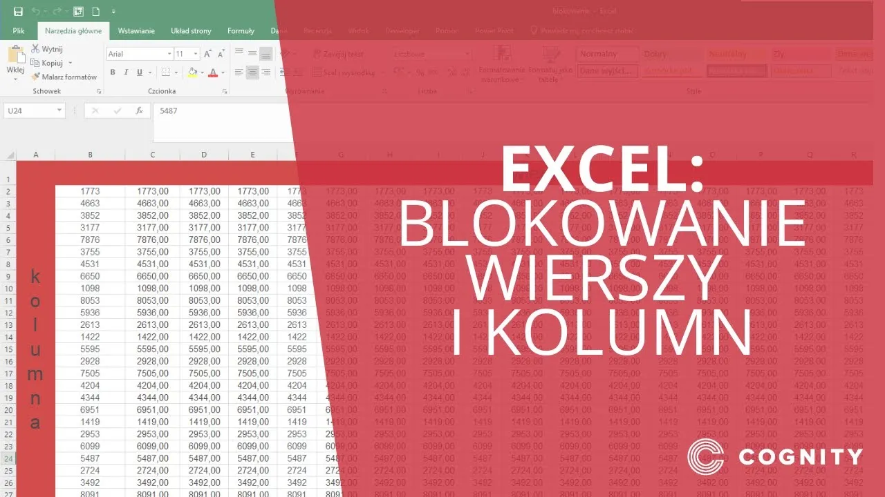 Zdjęcie Jak zablokować pierwszy wiersz w Excelu i nie tracić widoku danych
