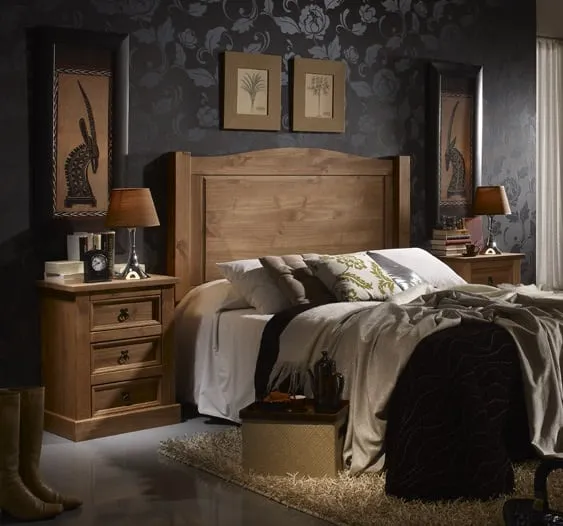 Zdjęcie Dormitorio de matrimonio con madera: ideas para un espacio cálido y único