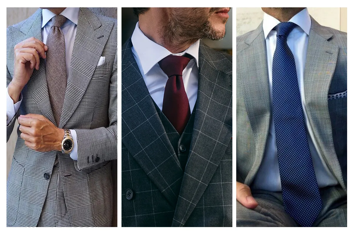 Zdjęcie Jak dobrać krawat do grafitowego garnituru - najlepsze kolory i wzory