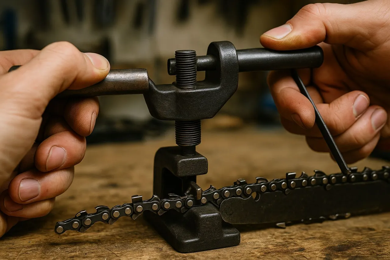 Zdjęcie Jak skrócić łańcuch pilarki i uniknąć najczęstszych błędów