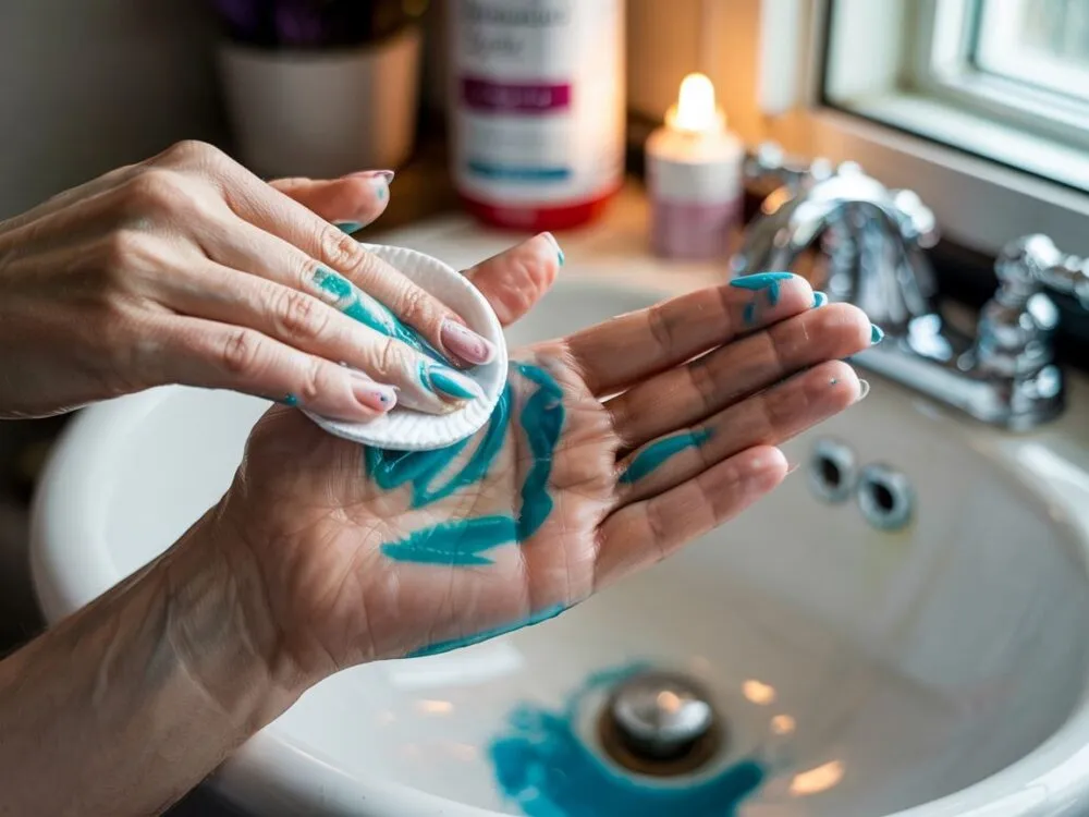 domowe sposoby usuwanie farby ze sk&oacute;ry