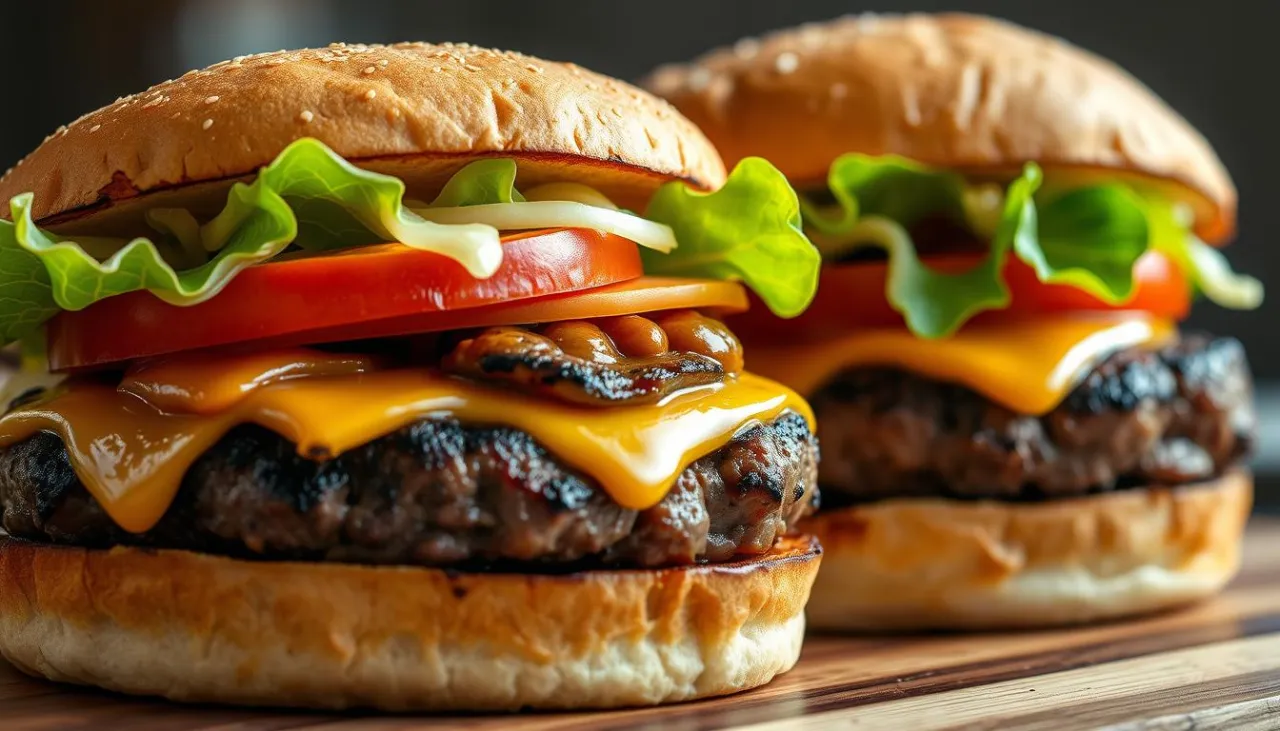 formowanie kotletów na burgery z wgłębieniem