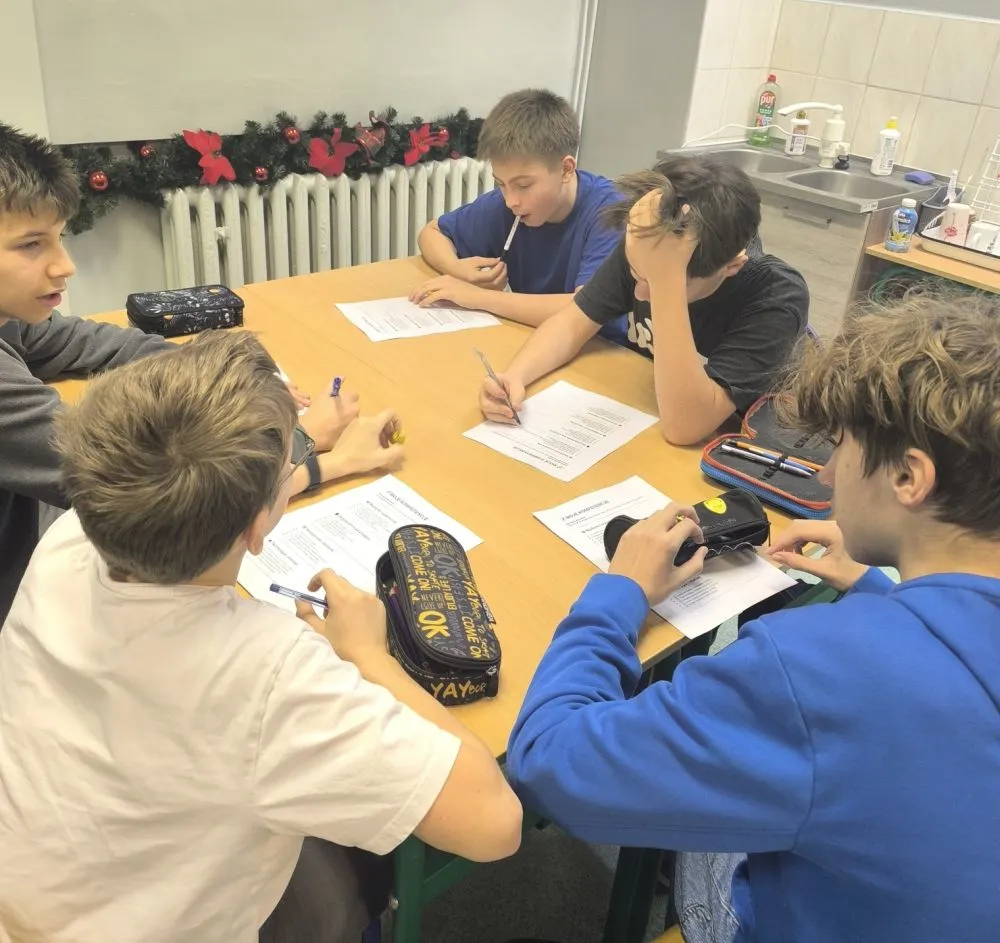 Uczniowie na warsztatach doradztwa zawodowego