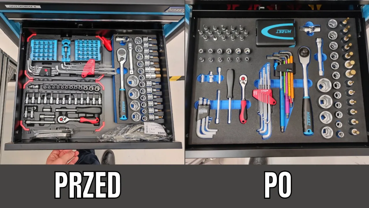 Uporządkowany warsztat narzędzia