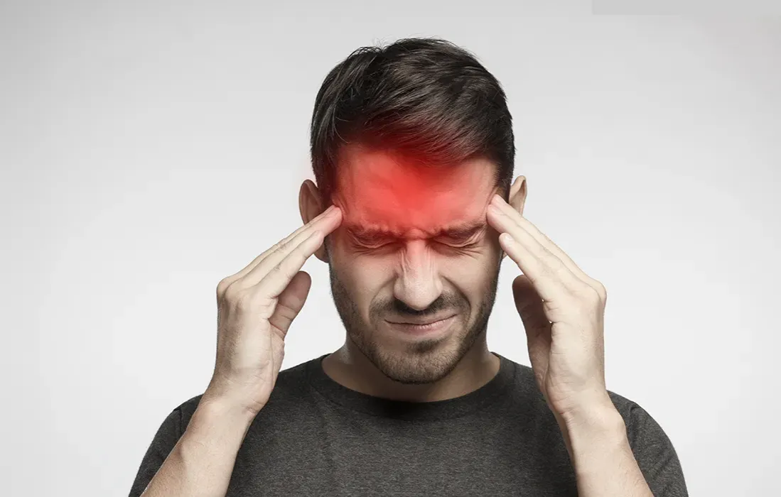 grafika ostrzegawcza czerwone flagi medyczne ból głowy