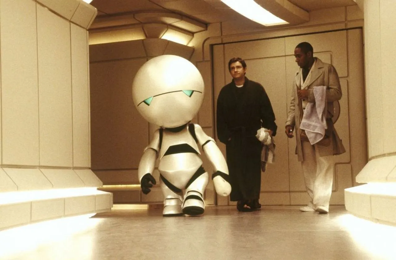Autostopem przez Galaktykę Marvin robot