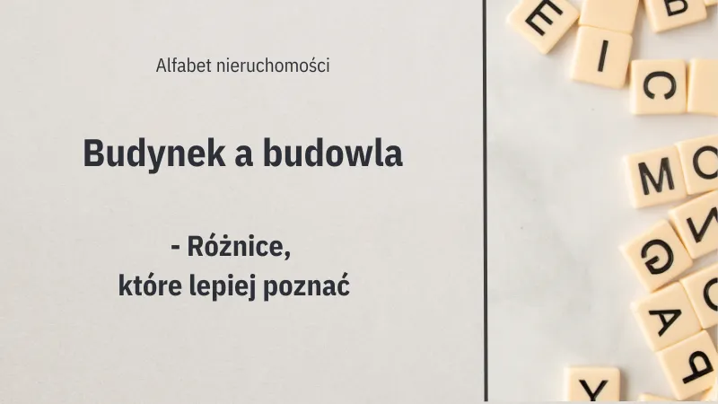 Różnice między budynkiem a budowlą infografika