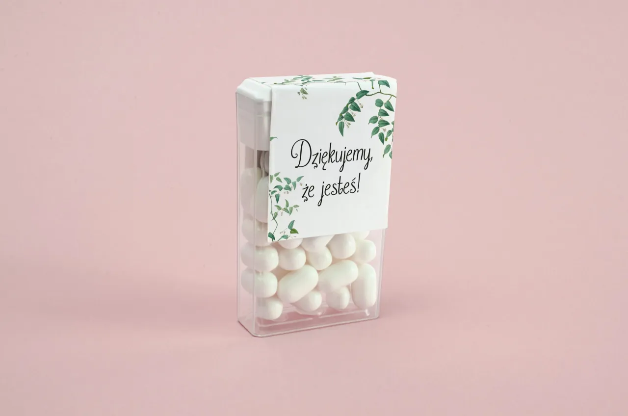 różne rodzaje cukierków na podziękowania dla gości