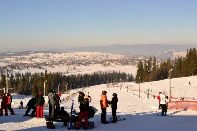 Bukowina Tatrzańska stoki narciarskie panorama