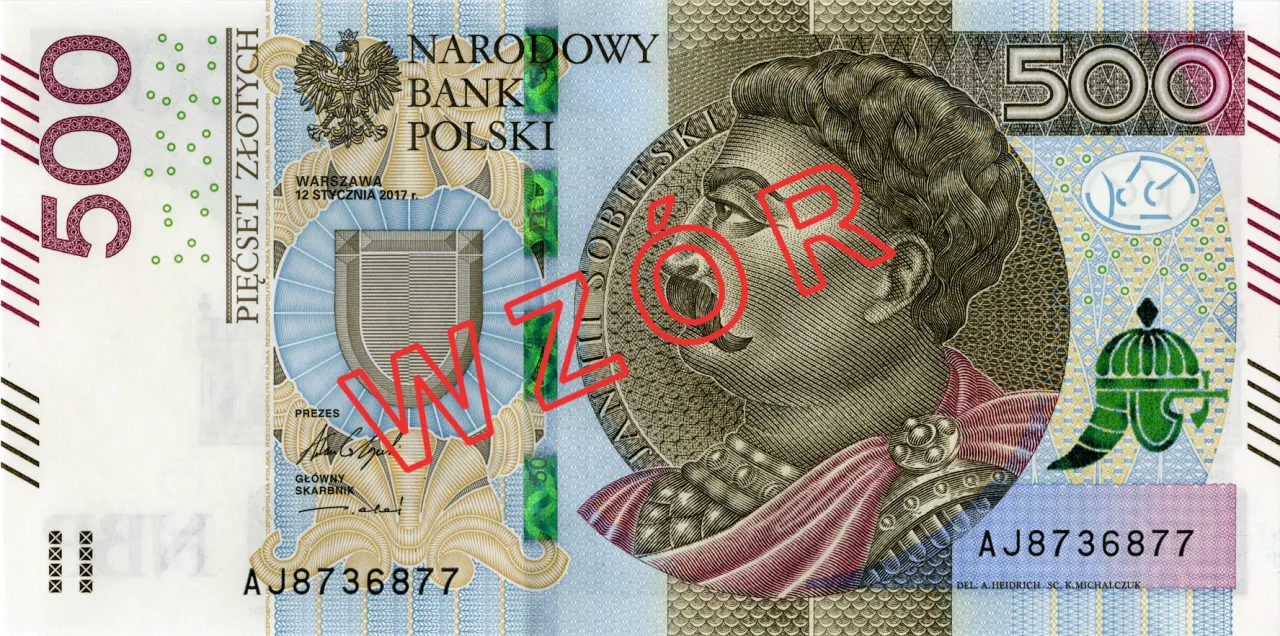 pieniądze banknoty polskie złote pln