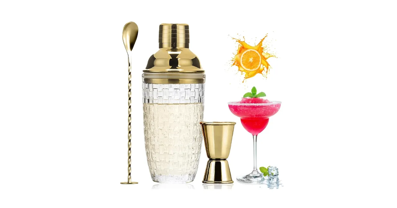 Cocktail Bar Zubeh&ouml;r Shaker Gl&auml;ser