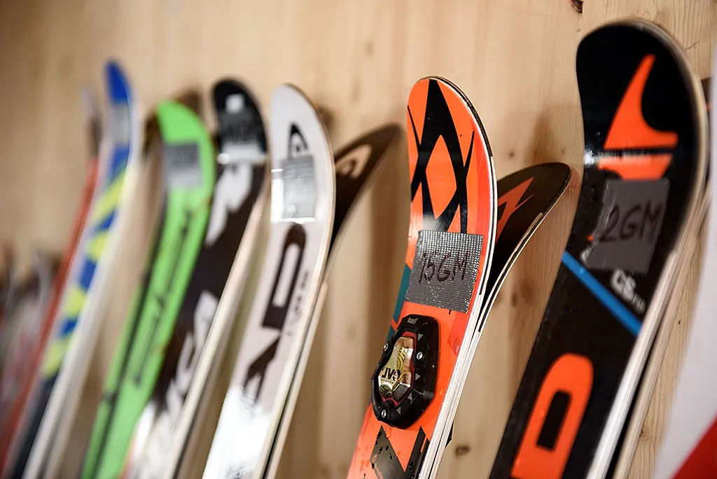 r&oacute;żne typy nart: allround, slalom, freeride