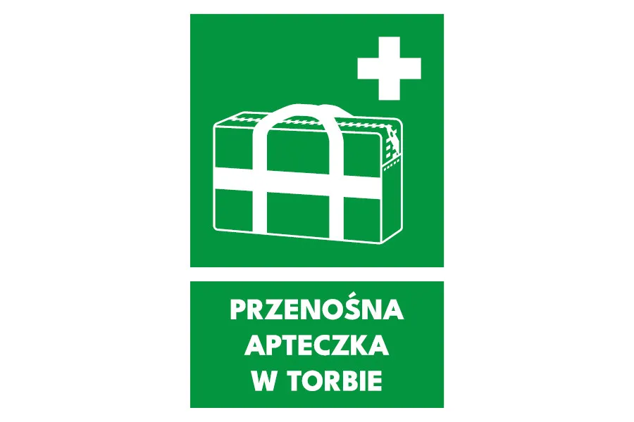 apteczka w miejscu pracy oznakowanie BHP