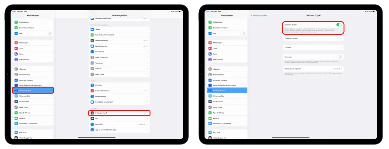 iPad Einstellungen Wo ist? deaktivieren Schritt-für-Schritt