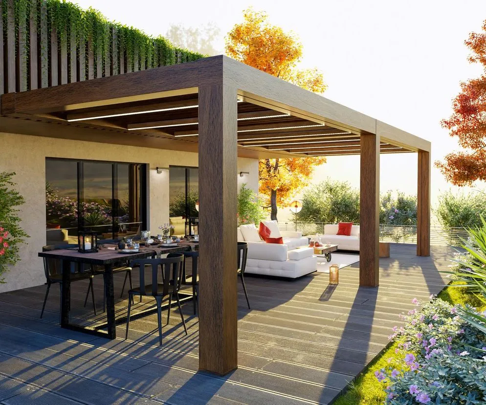 taras zadaszony deszcz użytkowanie