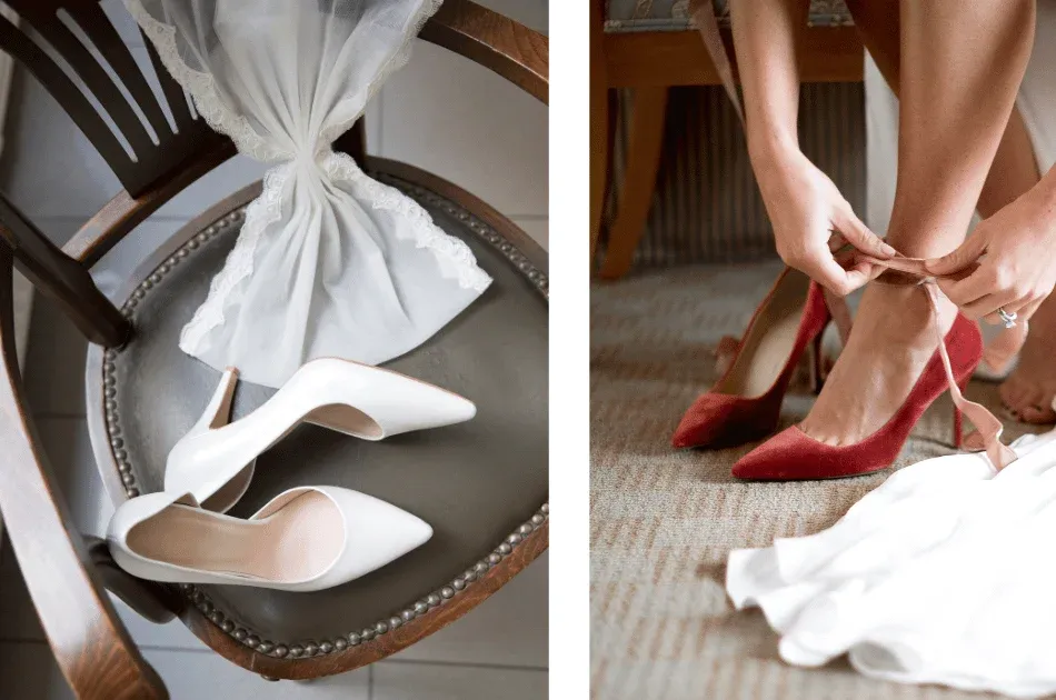 r&oacute;żne fasony but&oacute;w ślubnych szpilki sandałki słupek baleriny