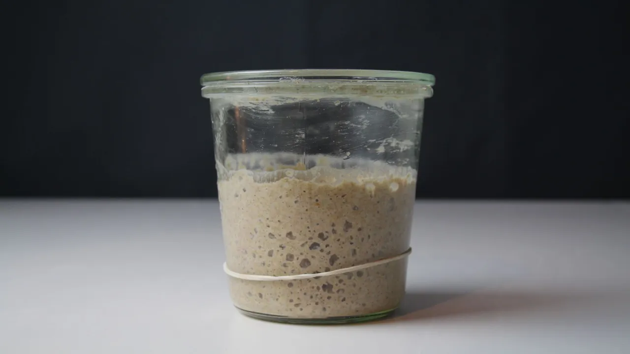 dokarmianie zakwasu mąką żytnią i wodą