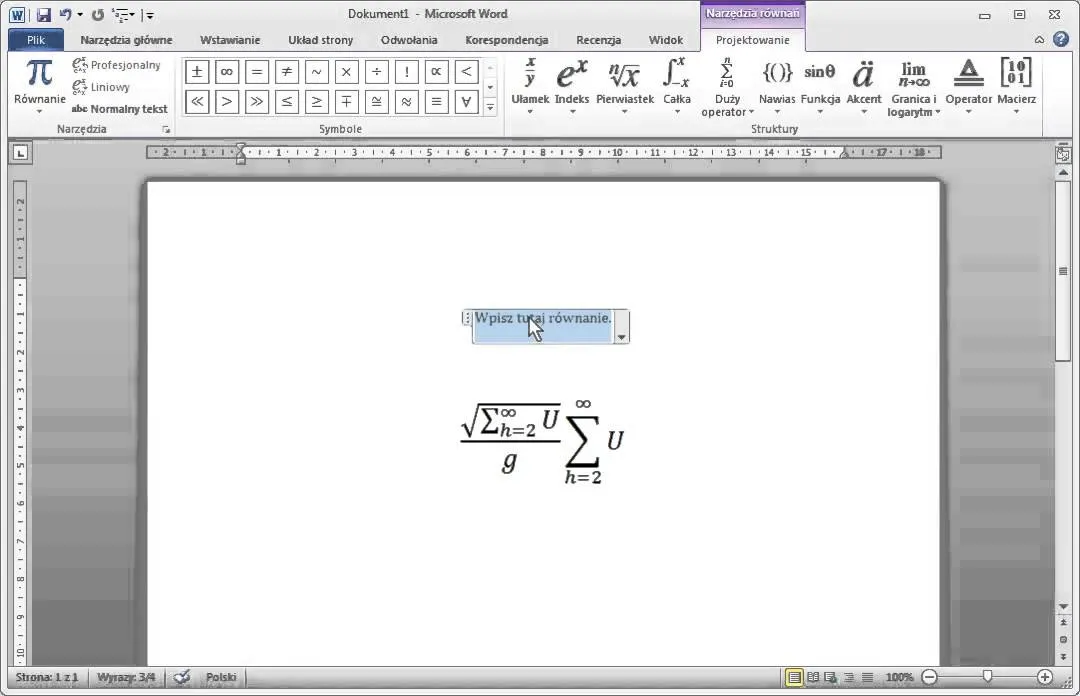 Zdjęcie Jak napisać wzór w PowerPoint: łatwe sposoby na równania matematyczne