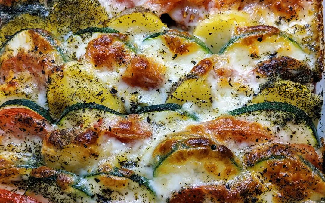 Zapiekanka ziemniaczana z mozzarellą