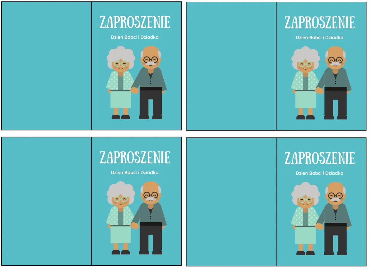 kreatywne zaproszenia DIY dla dziadk&oacute;w
