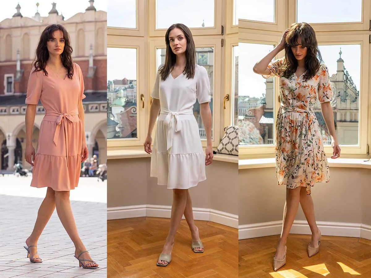 pastelowe stylizacje wielkanocne sukienki