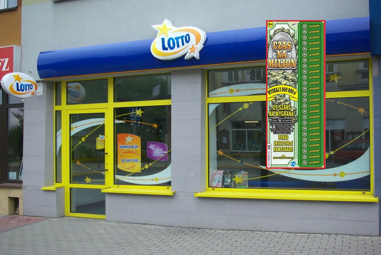 Na witrynie sklepu Lotto wisi plakat informujący o zdrapkach. Czy wiesz, ile czasu na odebranie wygranej masz w zdrapkach?