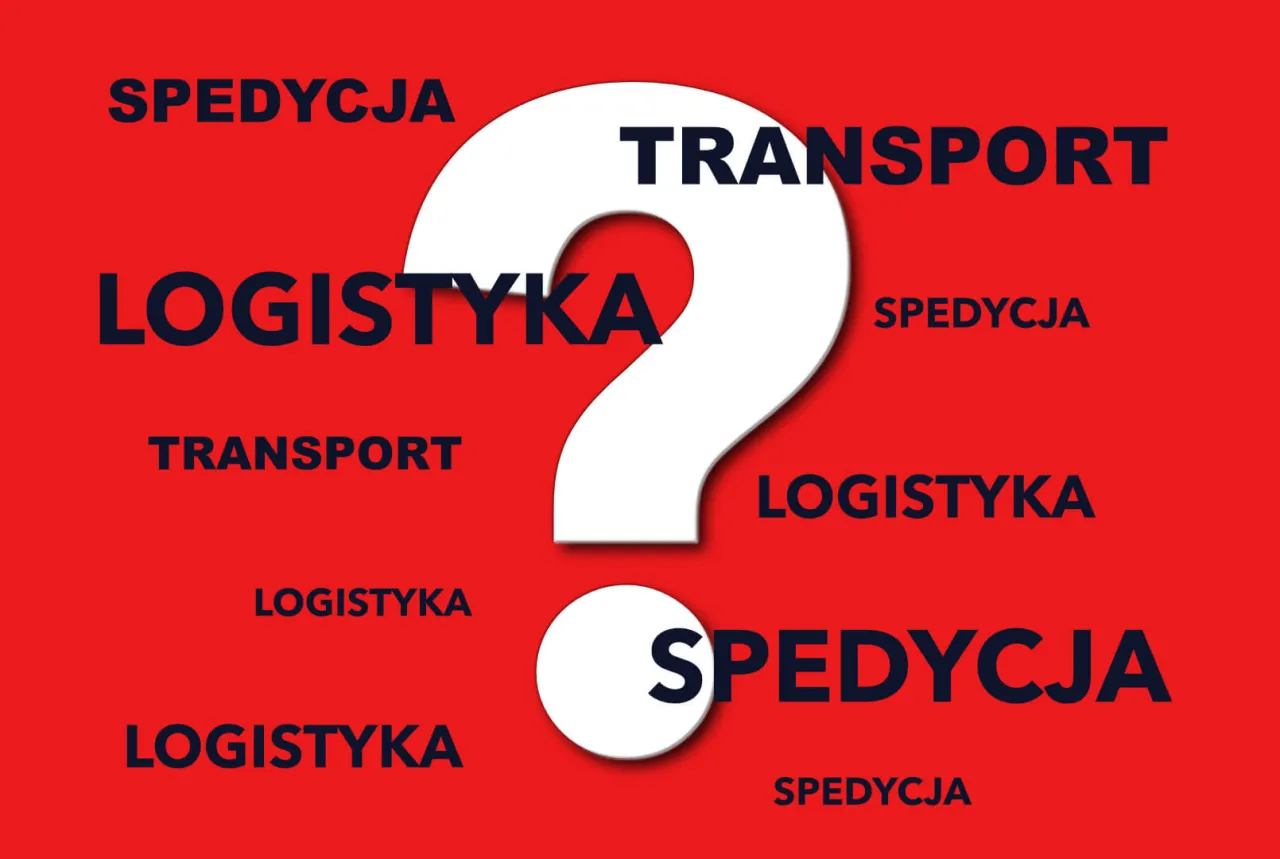 Różnice między transportem, spedycją a logistyką grafika