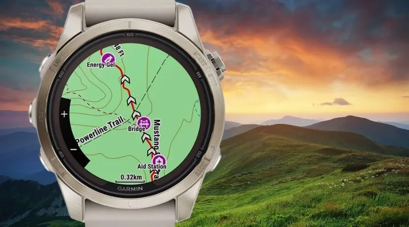 zegarek górski z mapą nawigacja