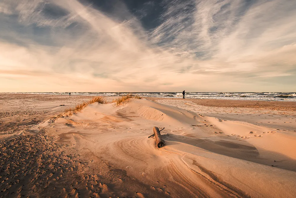 Łeba plaża i wydmy Słowiński Park Narodowy