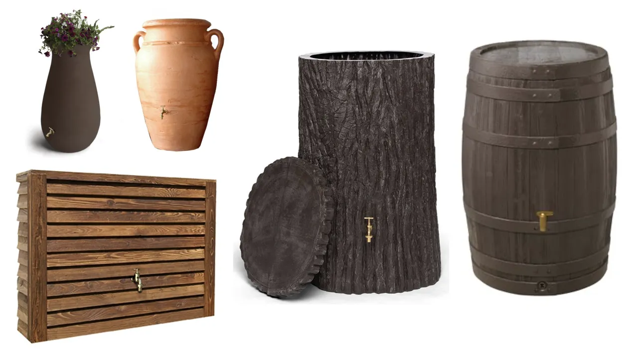 jak ukryć zbiornik na deszczówkę w ogrodzie