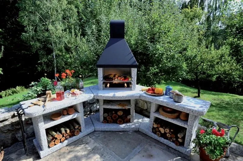 inspiracje grille ogrodowe murowane