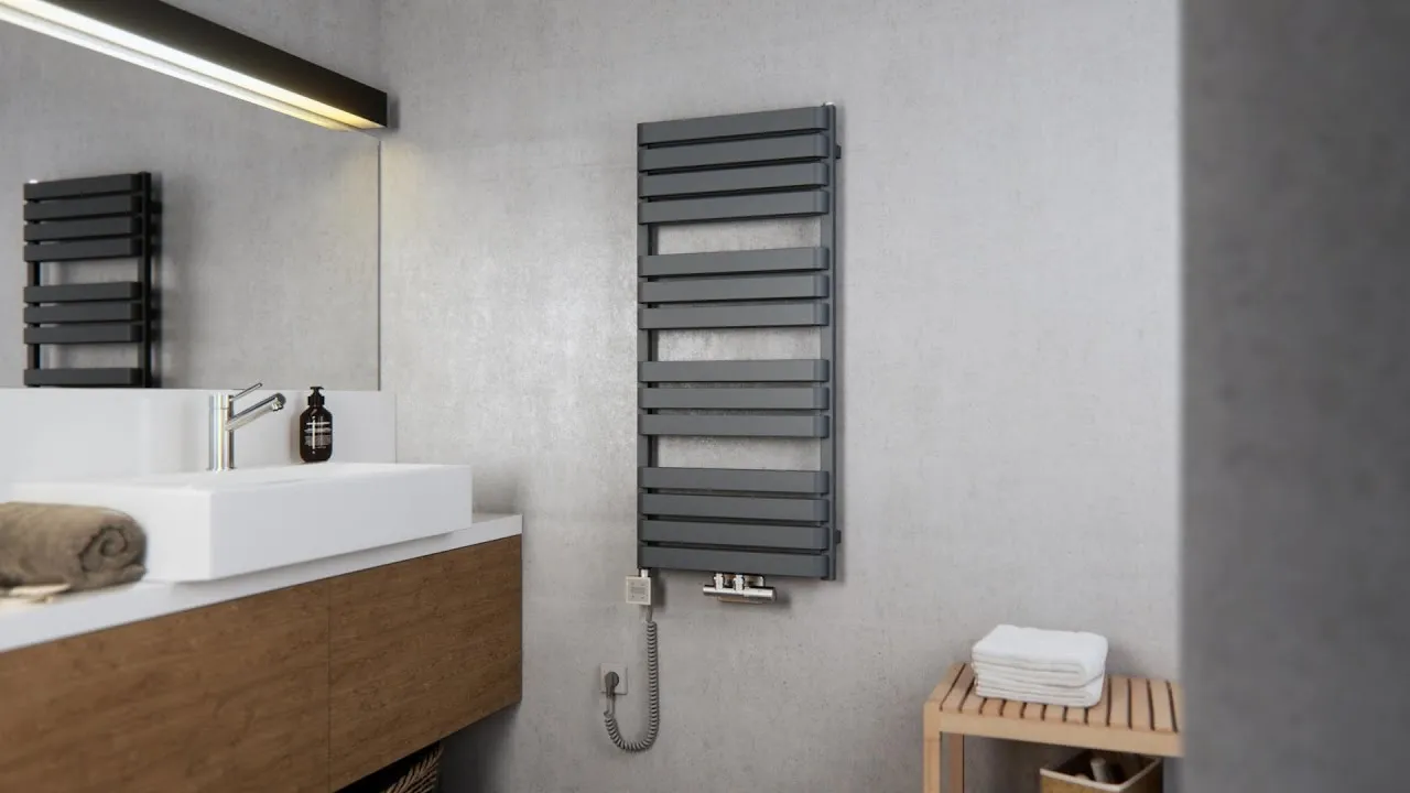 podłączenie grzałki elektrycznej do gniazdka w łazience