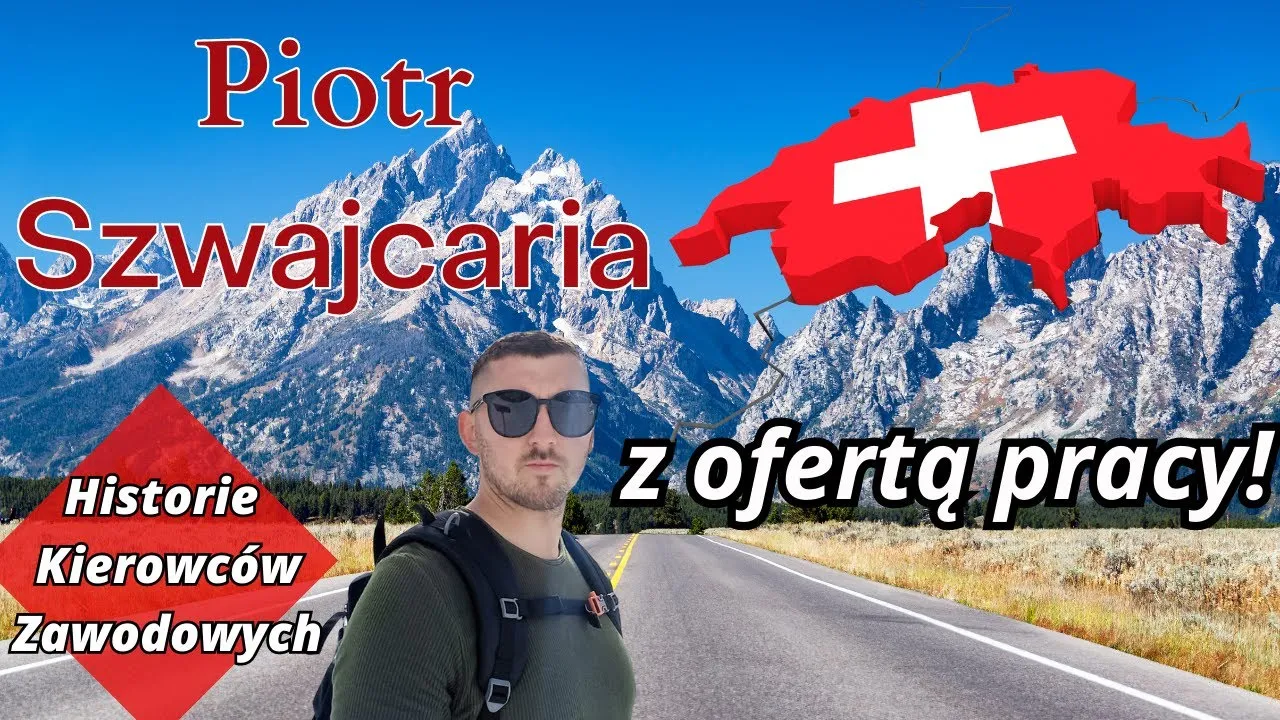 kierowca ciężarówki Szwajcaria góry