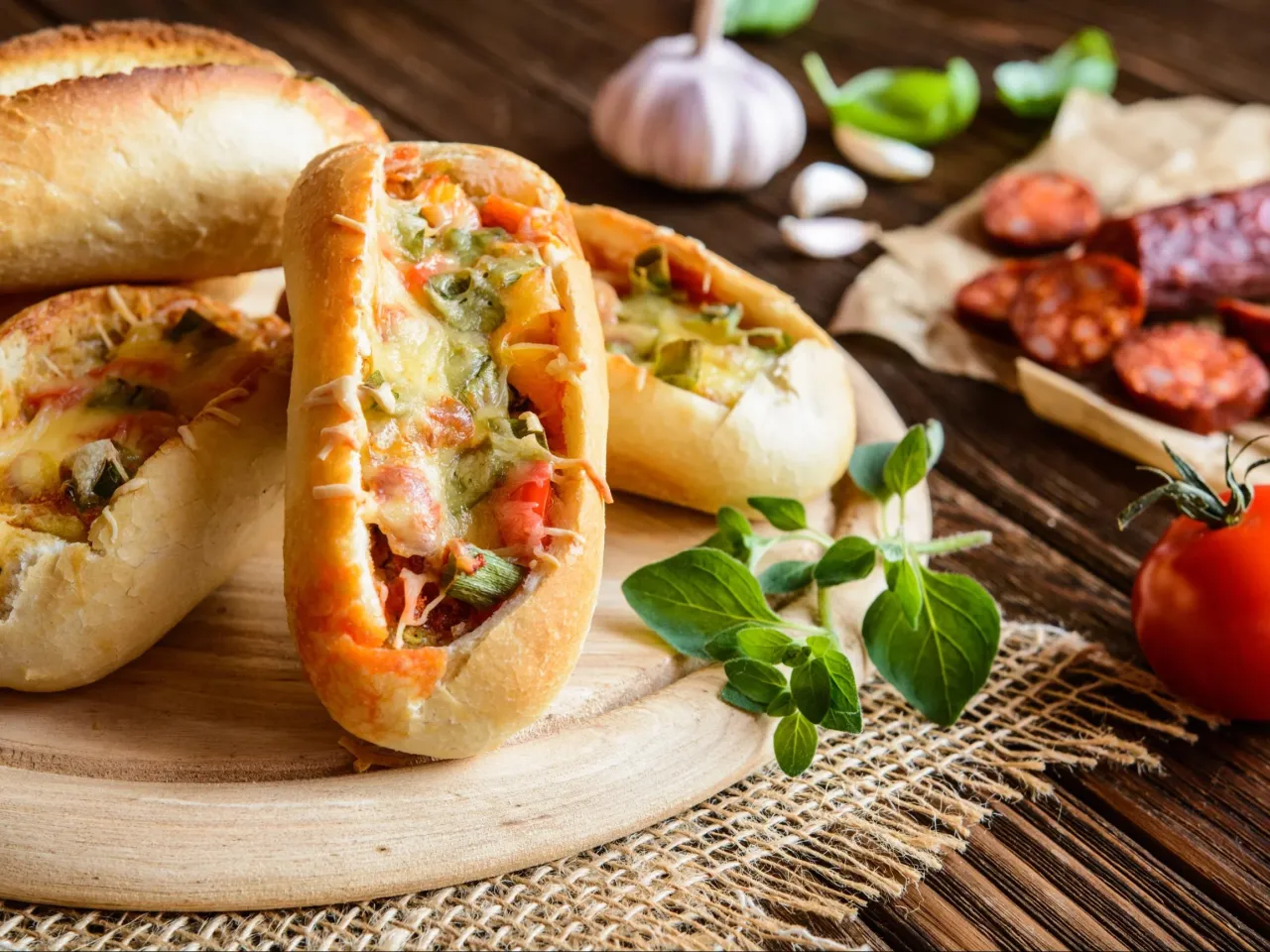 różne rodzaje bułek na zapiekanki