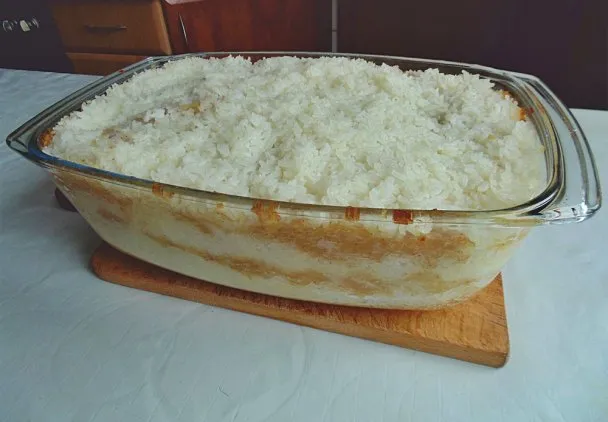zapiekanka ryżowa z jabłkami