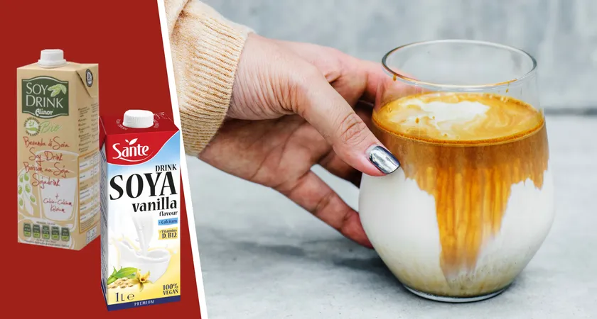 napoje roślinne wzbogacane wapniem i tofu