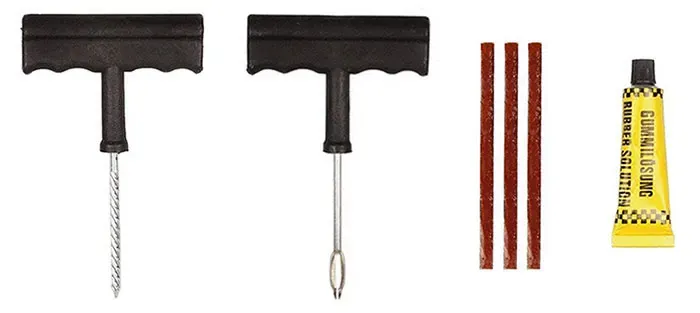 Kit de réparation pneu mèche étapes