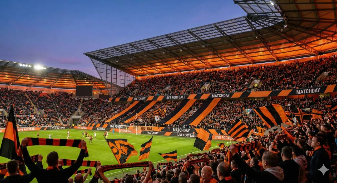 Tłumy kibic&oacute;w w pomarańczowo-czarnych barwach na stadionie, dopingujące swoich zawodnik&oacute;w. Kto dziś gra w piłkę nożną?