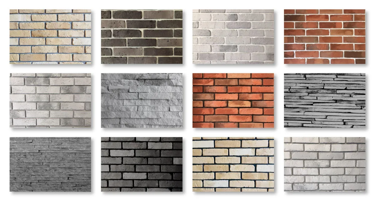 Rodzaje cegły dekoracyjnej: gipsowa, betonowa, klinkierowa