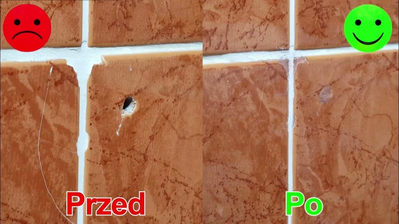 naprawa dziur po kołkach w płytkach