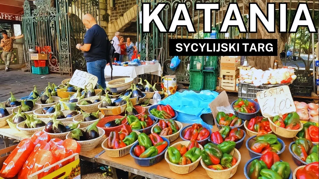 targ rybny La Pescheria w Katanii