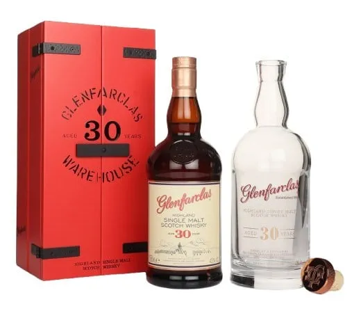 zdjęcia butelek Talisker 30, Glenfarclas 30, Balvenie 30, Glenfiddich 30