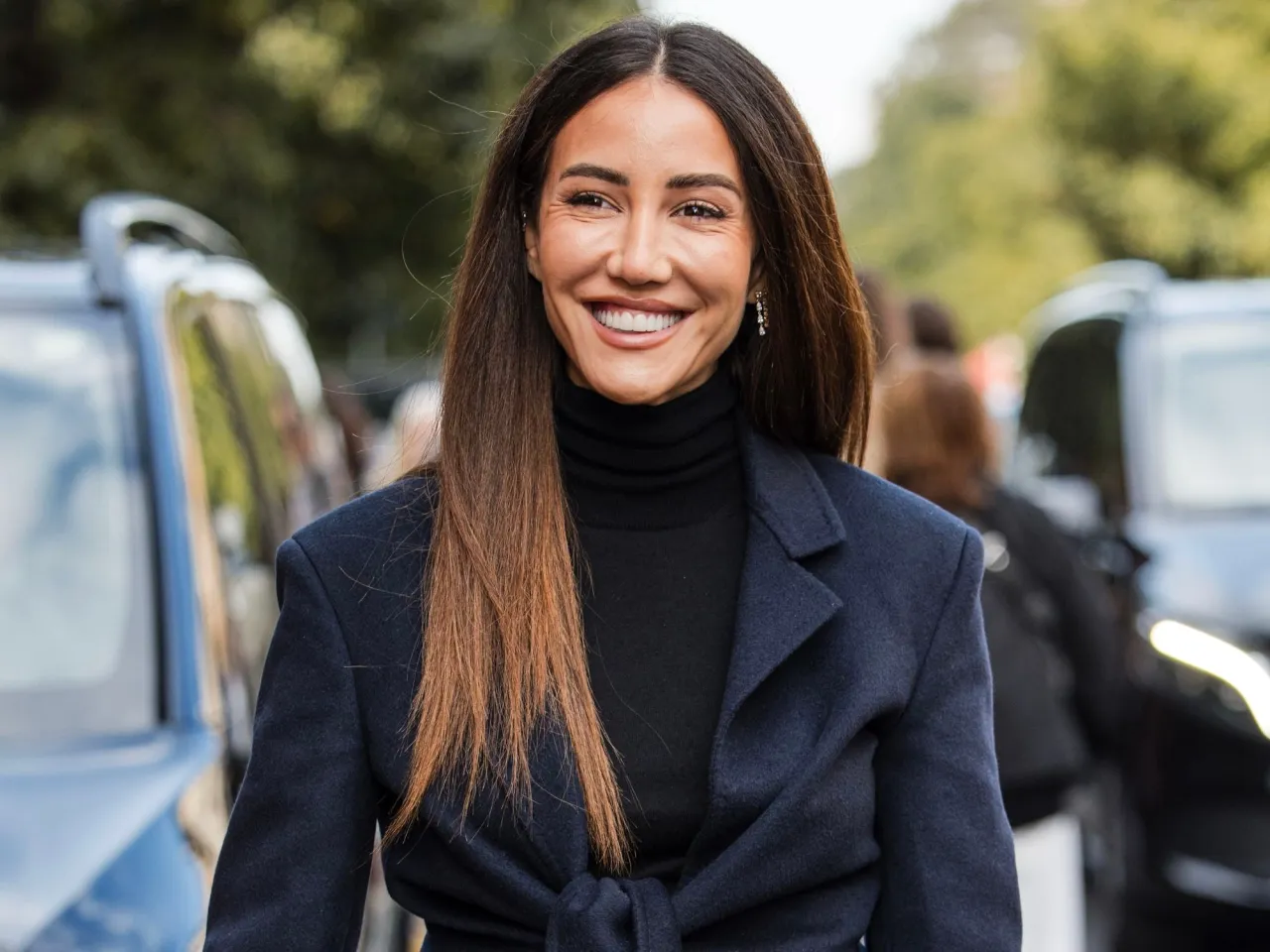 Accessoires Dunkelblau Schwarz Outfit