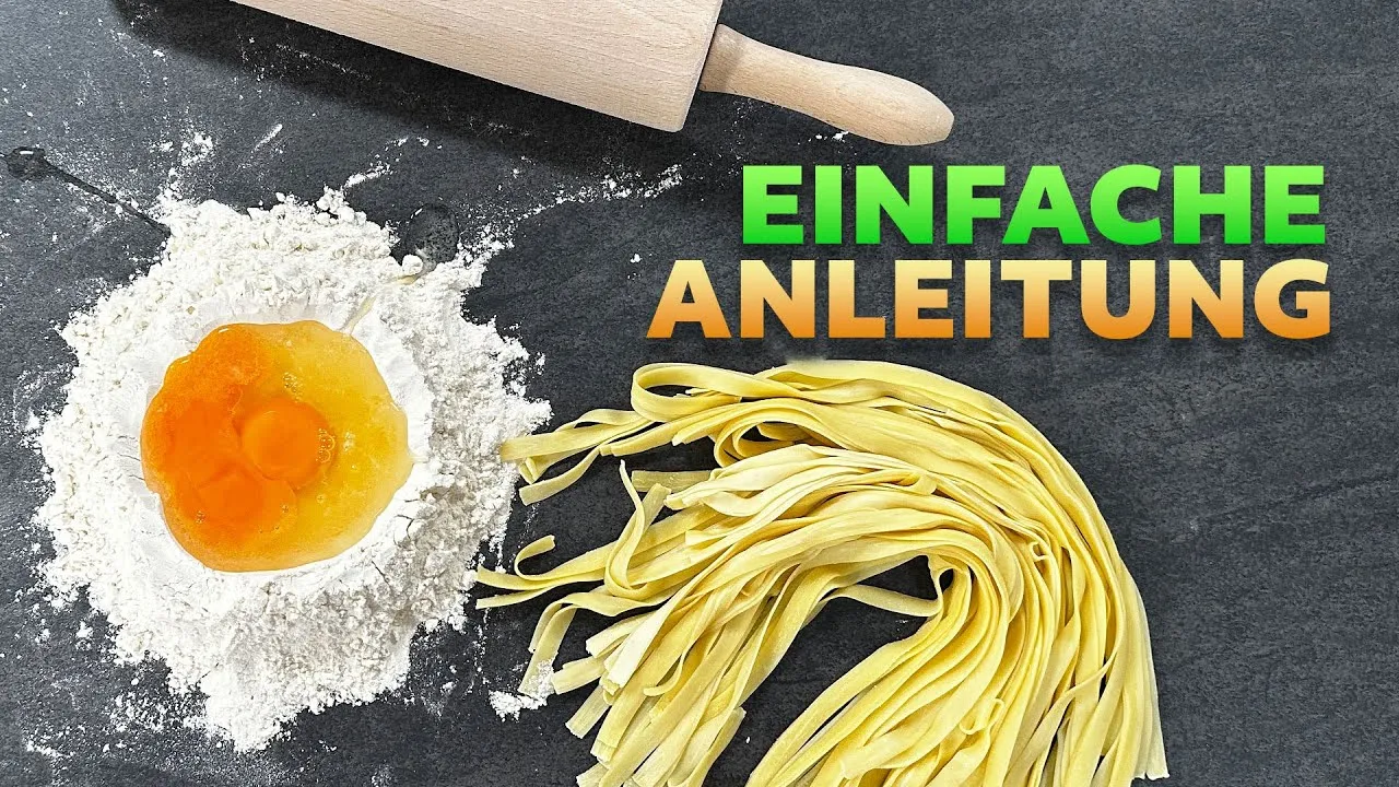 Nudeln selber machen mit Nudelmaschine vs mit Nudelholz