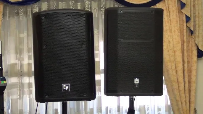 por&oacute;wnanie kolumn aktywnych DJ Behringer RCF JBL Electro-Voice